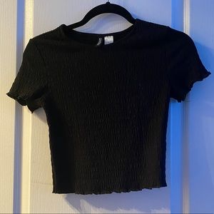 Women’s Black Short Sleeve Top